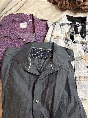 Men's Button Shirts x 3
